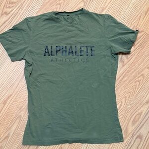 Alphalete Olive Green Short Sleeve Tee